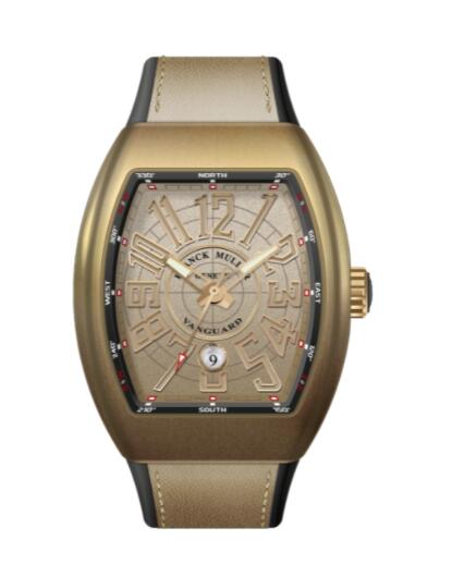 Franck Muller Vanguard Bronze Replica Watch V 45 SC DT CIR CREME BR BZ